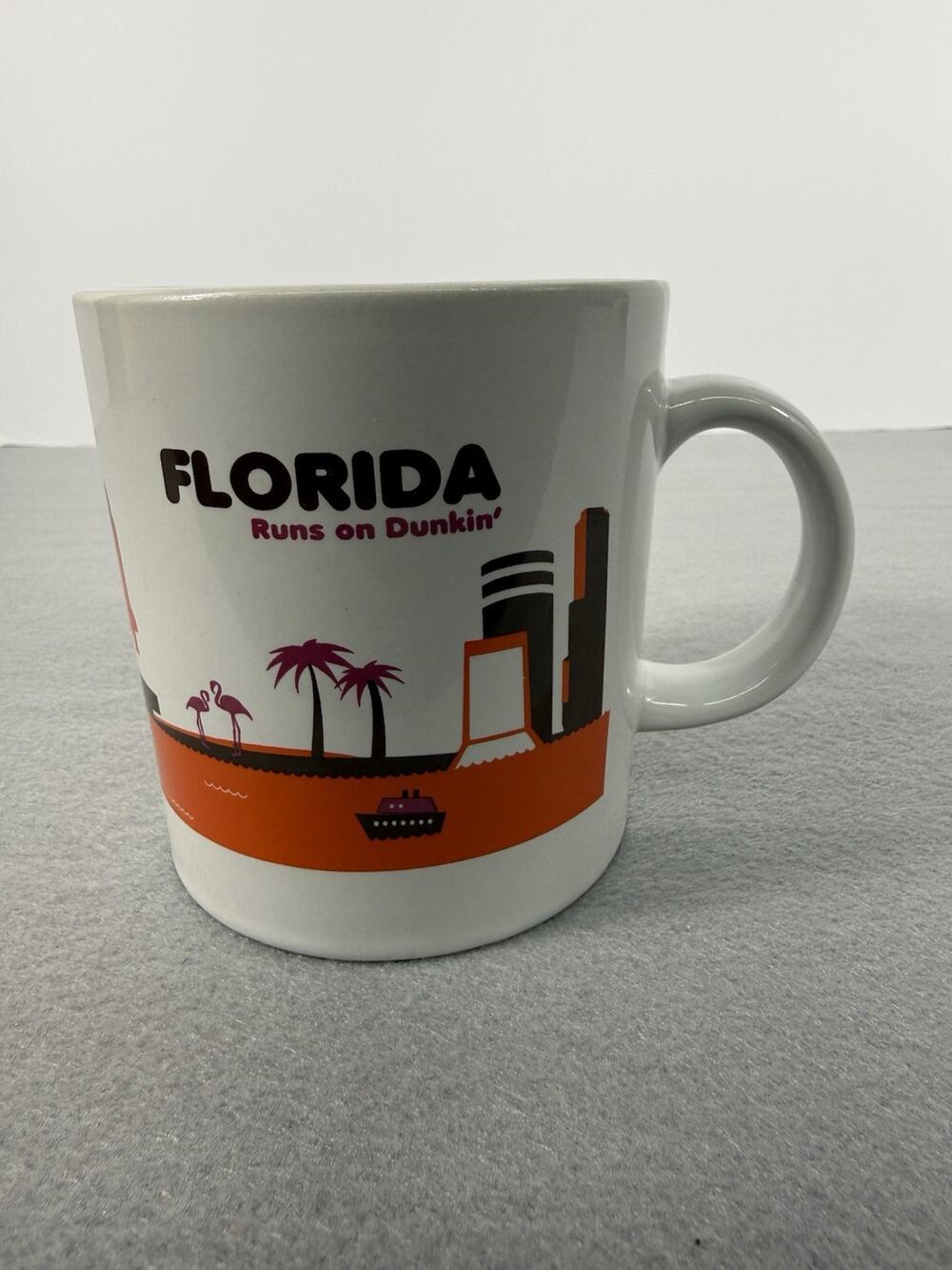 Dunkin Donuts Coffee Mug - Florida Runs on Dunkin' - 2012 Limited Edition